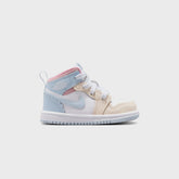 Nike TD Air Jordan Mid SE - Half Blue / Pale Ivory / White