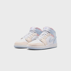 Jordan GS Air Jordan Mid SE - Half Blue / Pale Ivory / White