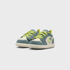 Jordan TD Air Jordan 1 Low SE - Sea Glass / Hasta / Gum Medium Brown / Light Lemon Twist