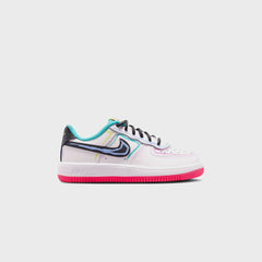 Nike PS Force 1 Low - White / Hyper Pink / Dusty Cactus / Anthracite