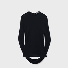 Alexander Wang Draped Asymmetric Mini Dress - Black