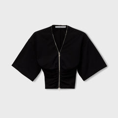 Alexander Wang Zipper Tee - Black