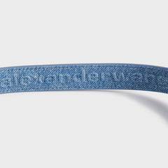 Alexander Wang Ricco Crushed Slim Flap Bag - Blue