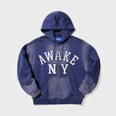 Awake NY Collegiate Arch Zip Hoodie - Navy