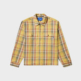 Awake NY Rivington Zip Flannel Shirt - Yellow