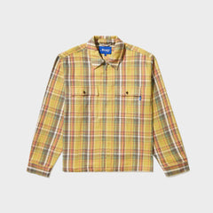 Awake NY Rivington Zip Flannel Shirt - Yellow