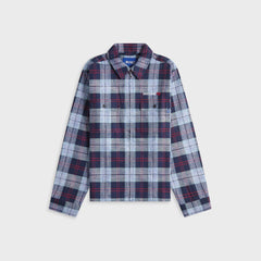 Awake NY Flannel Zip Shirt - Blue