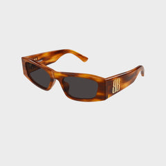 Balenciaga BB0478S Recycled Acetate Sunglasses - Brown / Grey