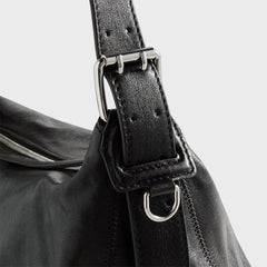 Lemaire Belted Hobo Bag - Dark Chocolate