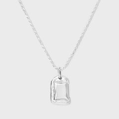 Bleue Burnham Impression Rose Pendant Necklace - Silver