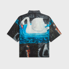 Brain Dead Copia Short Sleeve Button Down Shirt - Black Multi