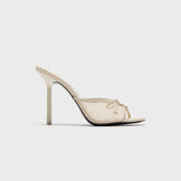 Black Suede Studio Luna 100 Slipper Mule - Swan Mesh