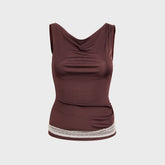 Buci Lace Reese Top - Cocoa