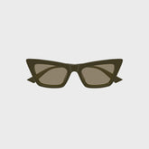 Bottega Veneta Cat-Eye Sunglasses - Green / Brown