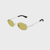 Bottega Veneta BV1470S Classic Oval Sunglasses - Gold / Brown