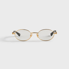 Bottega Veneta BV1470S Metal Sunglasses - Gold / Transparent