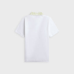 Casablanca Laurel Contrast Trim Polo Shirt - Textured Pique