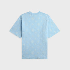 Casablanca Applique Monogram Oversized Short Sleeve Tee - White