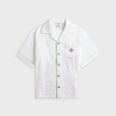 Casablanca Towelling Monogram Short Sleeve Shirt - Green