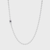 GOOD ART HLYWD Rosette Poplock Necklace - Silver