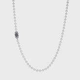 GOOD ART HLYWD Triple Cutout Poplock Necklace - Silver