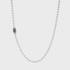 GOOD ART HLYWD Triple Cutout Poplock Necklace - Silver
