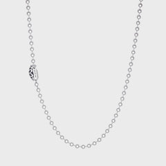 GOOD ART HLYWD Triple Cutout Poplock Necklace - Silver