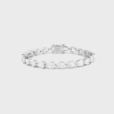 Crystal Haze Pear Bracelet - Clear