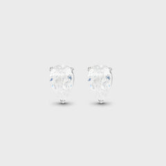 Crystal Haze Pear Shaped Studs - Clear