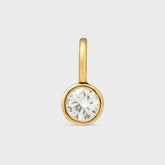 Crystal Haze Round Charm - Clear