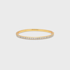 Crystal Haze Serena Bangle Bracelet - Clear