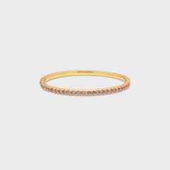 Crystal Haze Serena Bangle Bracelet - Bubblegum Pink