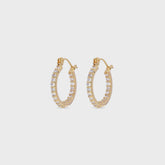 Crystal Haze Serena Small Hoops - Clear