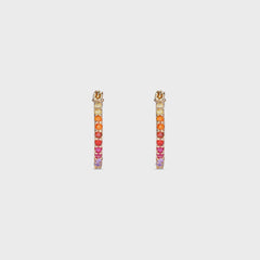 Crystal Haze Serena Small Hoops - Multi