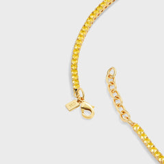 Crystal Haze Serena Necklace - Butter Yellow