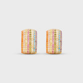 Crystal Haze Exclusive Infinity Hoops Small - Gold / Rainbow