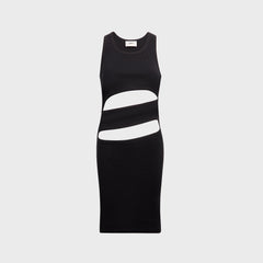 Coperni Spiral Tank Dress - Black