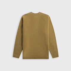 C.P. Company Cotton Chenille Crewneck Lens Sweater - Dried Herb