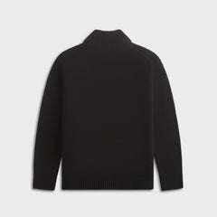 C.P. Company Cotton Mixed Zipped Cardigan - Total Eclipse