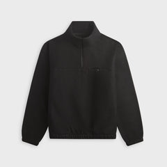 vowels Fleece Quarter Zip - Black