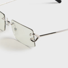 Cartier CT0488S Metal Sunglasses - Silver / Transparent