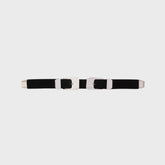 Black Suede Studio Daria Belt - Black Suede