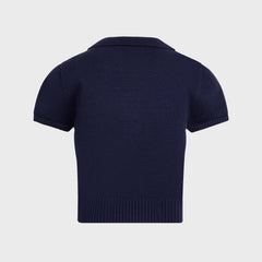 GUIZIO Calesia Zip Up Top - Navy