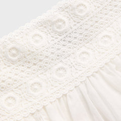 GUIZIO Ell Lace Trim Mini Skirt - Ivory