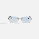 Vintage Frames Icon 24KT Yellow Gold - Sky Blue Gradient