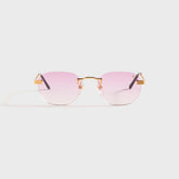Vintage Frames Detroit Player Rimless Drill Mount 24KT - Gold / Gumdrop Gradient