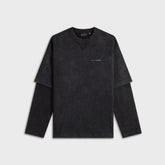Daily Paper Layered Long Sleeve Tee - Black