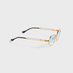 Vintage Frames Pac Double Rope Edition 18KT Two-Tone - Gold / Pastel Blue