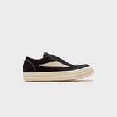 Rick Owens DRKSHDW Concordians Laceless Vintage Sneaks - Black / Milk / Milk