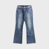 EB Denim Miley Slouchy Bootcut Jean - Blue Latch